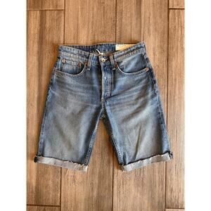 Rag and Bone Rosa Mid Rise Walking Short Medium Blue size 24